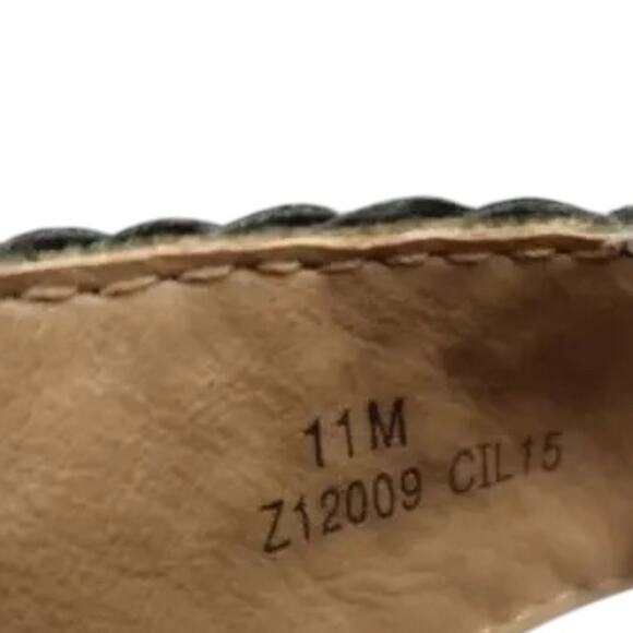 Born Concept Shoes Womens 11 Sandal Fashion Wedge Woven Straps Black Comfort boc - Picture 8 of 13